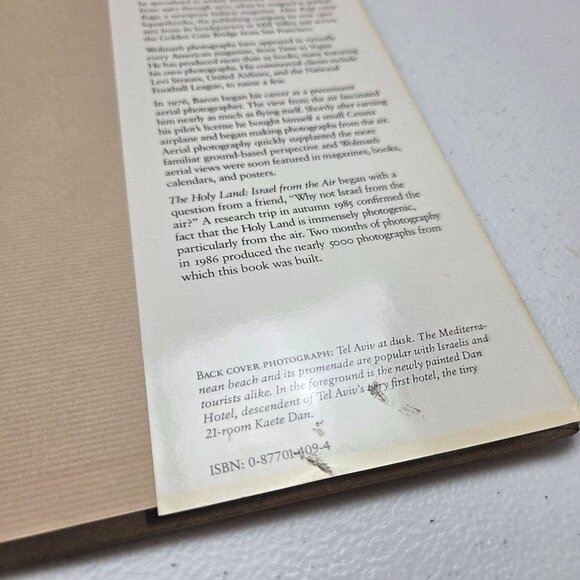 The Holy Land: Israel From The Air By Baron Wolman Hardcover 1989 Personalized I - Picture 5 of 7